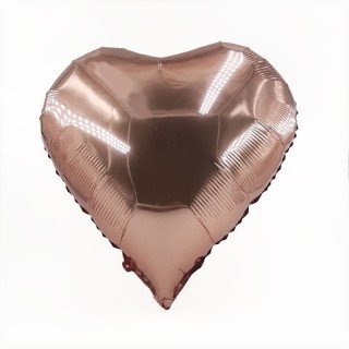 Ballon coeur rose gold mylar