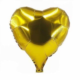 Ballon coeur doré mylar